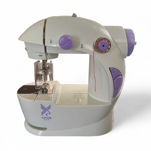 Mini Sewing Machine - White and Purple